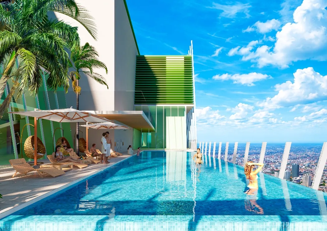 G.A.T.O Tower — panoramic view over Phnom Penh (render)