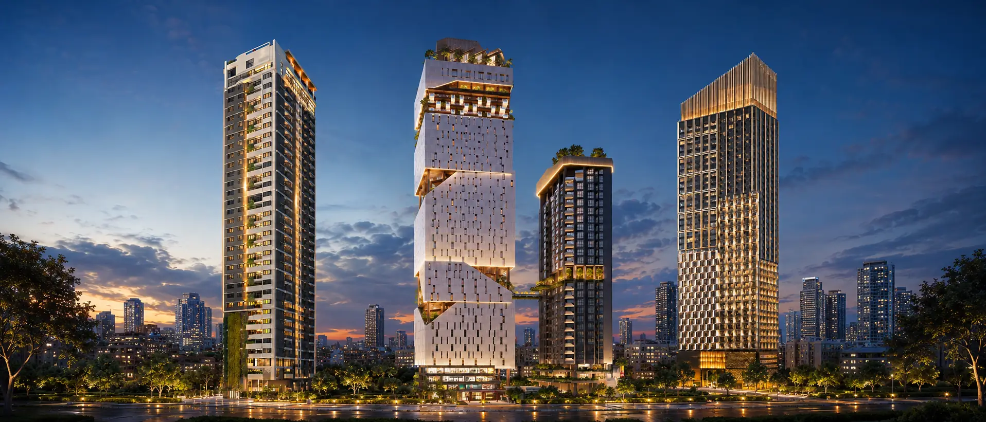 NovAsia projects in Phnom Penh at sunset