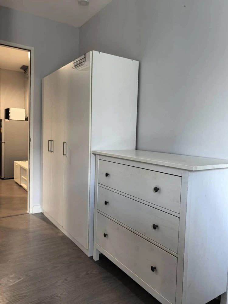 Apartment interior at a space ID Asoke–Ratchada, Bangkok