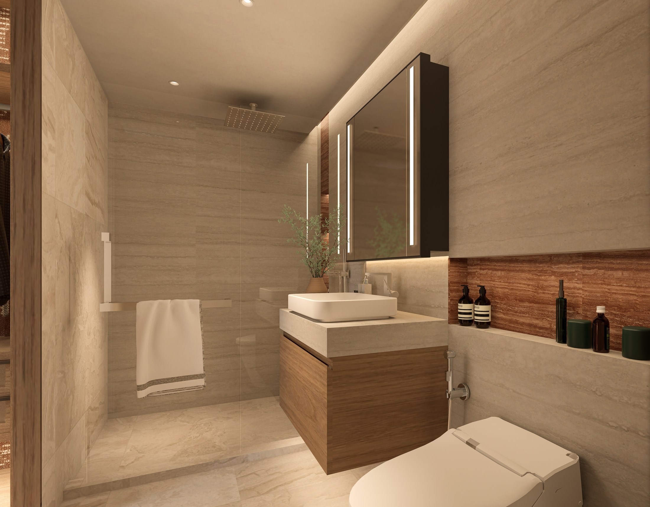 Интерьер ванной в Banyan Tree Beach Residences Varuna