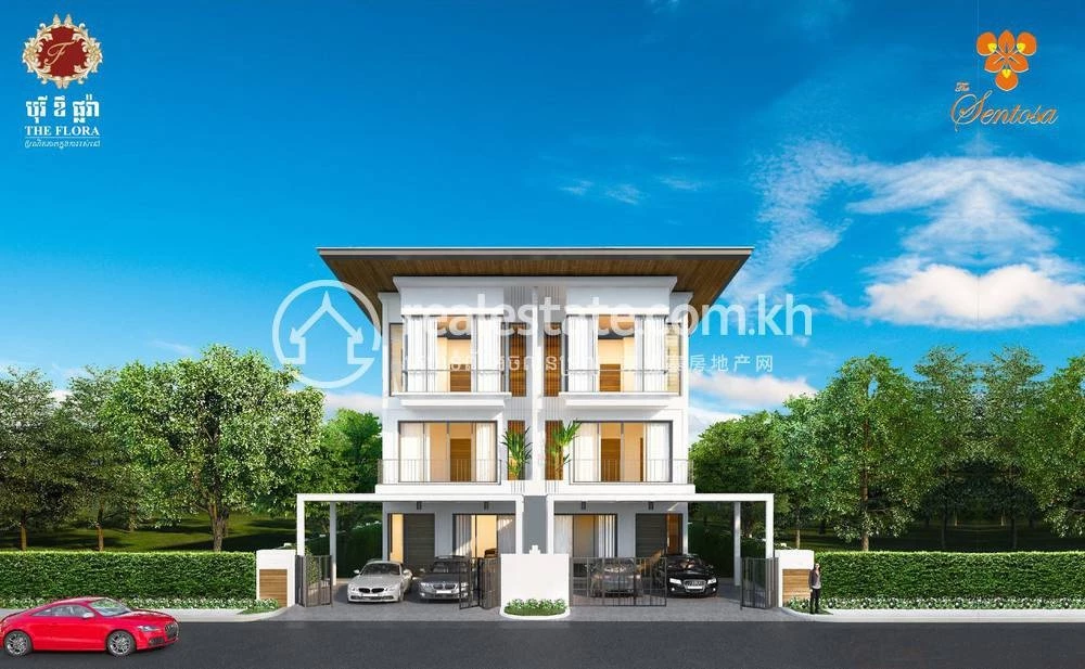 Borey The Flora — The Sentosa twin villa in Bak Khaeng, Phnom Penh