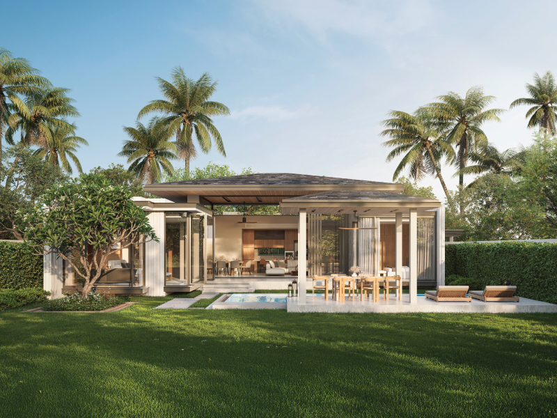 Building facade at Botanica Chalong Bay, Phuket