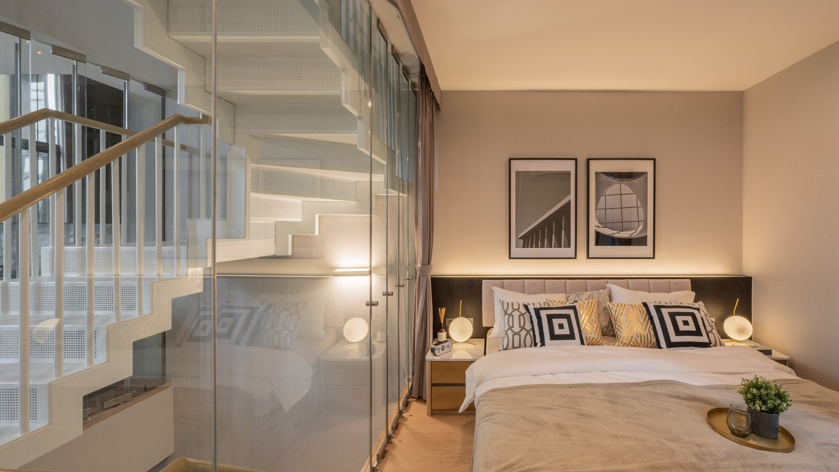 Интерьер спальни в CHEWA HEART SUKHUMVIT 62/1