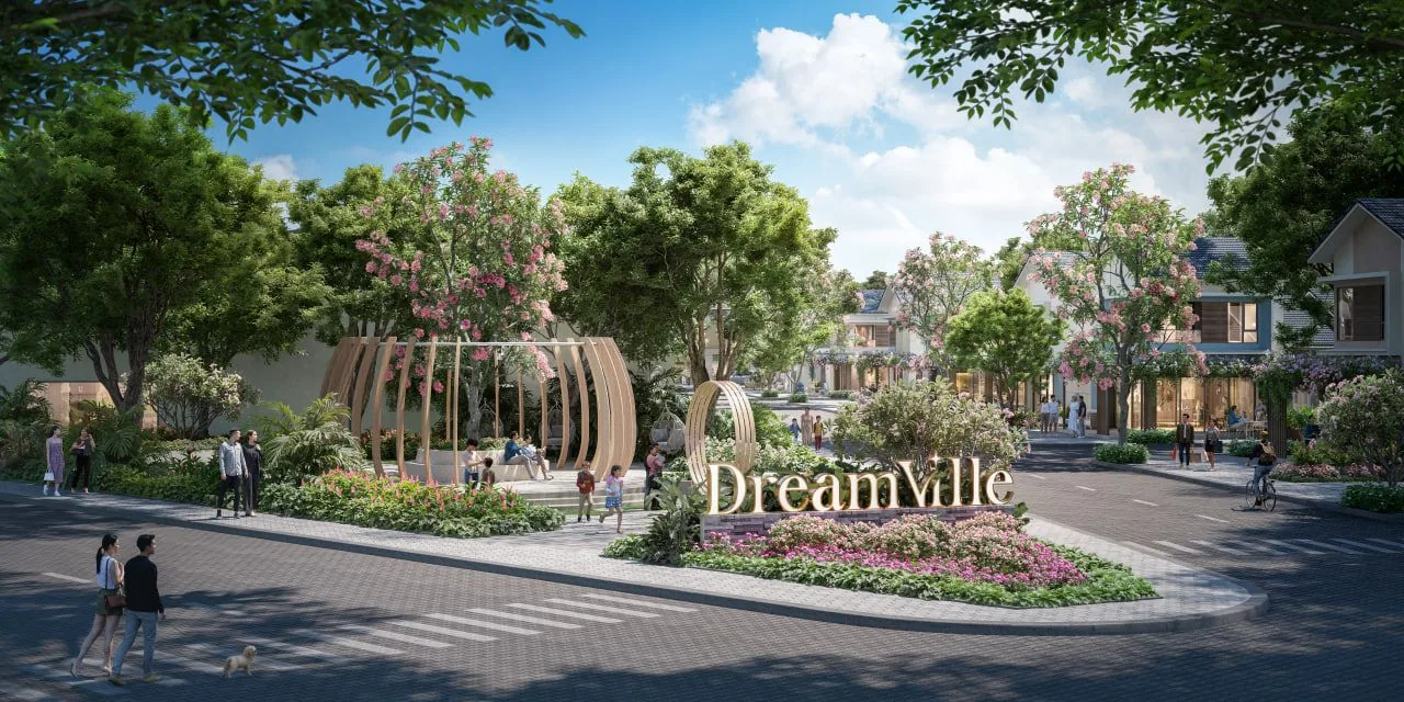 Render of the entrance and low-rise residential area at DreamVille Siem Reap — 5