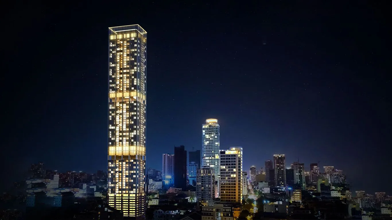 J Tower 3, Phnom Penh — exterior tower render