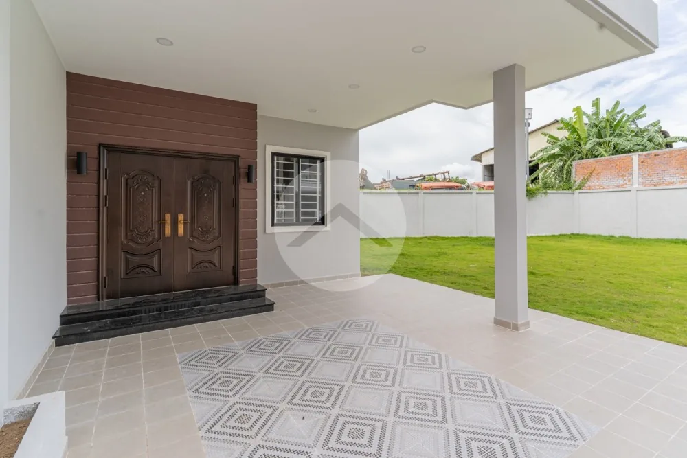 La Palm Residences, completed row-house façade in Dangkao, Phnom Penh — 12