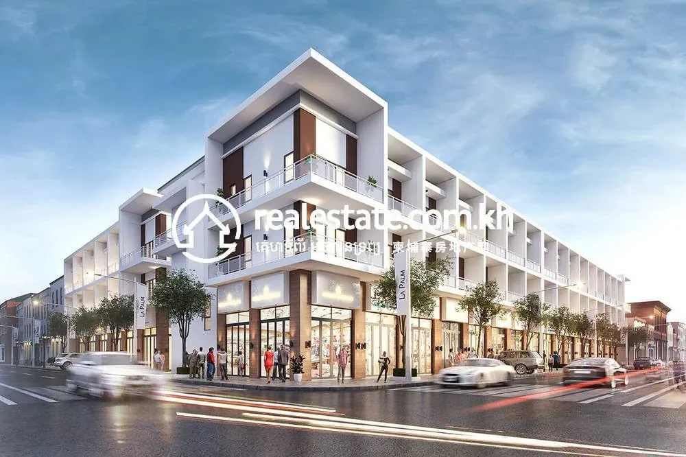La Palm Residences, completed row-house façade in Dangkao, Phnom Penh — 13
