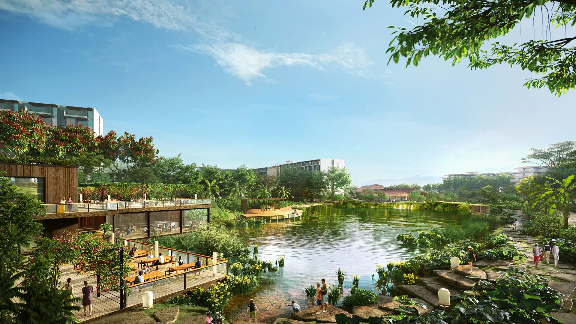Outlook from Laguna Lakelands Waterfront Villas in Phuket