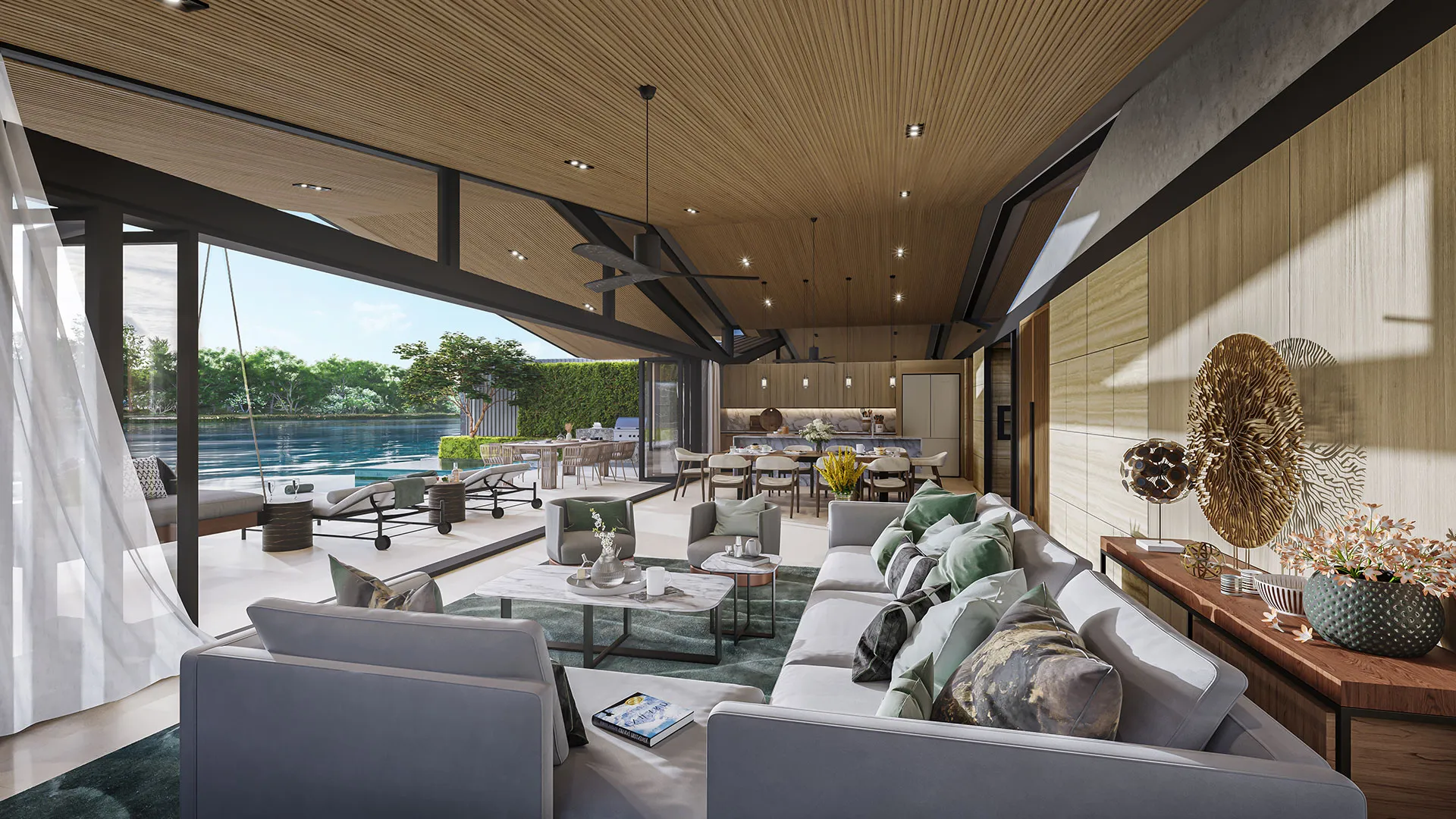 Living room at Laguna Lakelands Waterfront Villas, Phuket