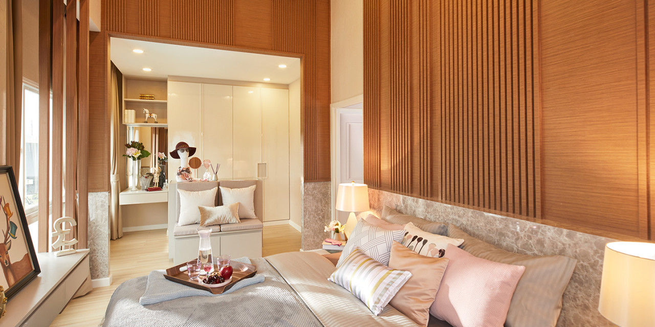 Bedroom in Perfect Park Krungthep Kreetha–Ramkhamhaeng, Bangkok