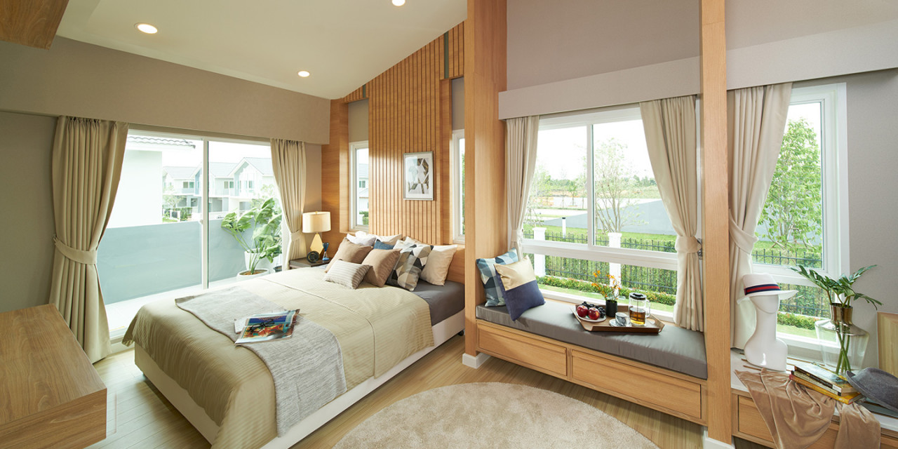 Bedroom at Perfect Park Krungthep Kreetha–Ramkhamhaeng, Bangkok