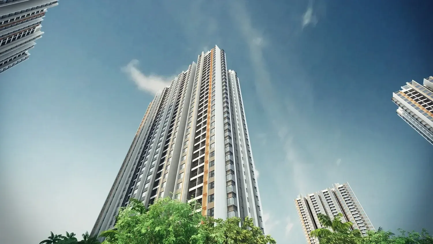 Completed R&F City residential tower within the 60m Road development, Phnom Penh