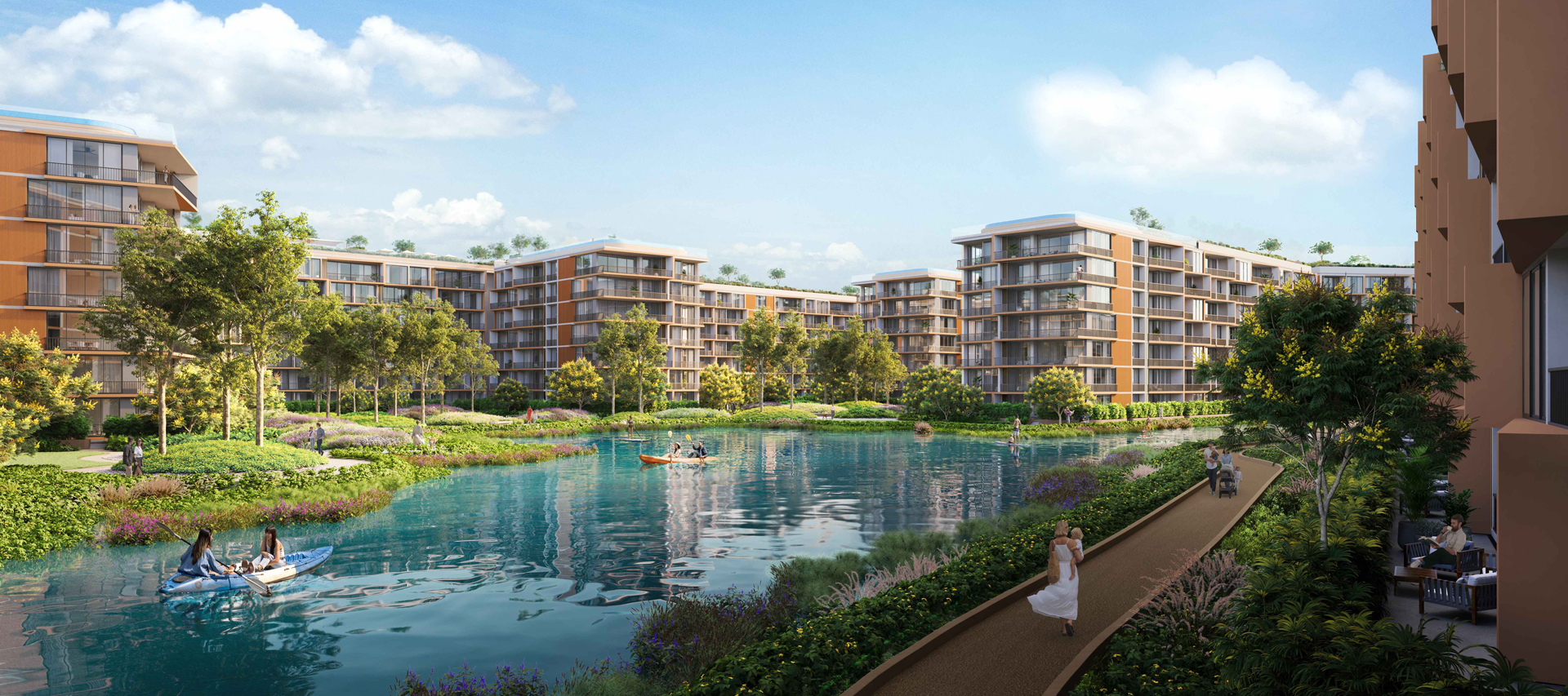 Общий вид проекта Skypark Elara Lakelands Phuket, Пхукет