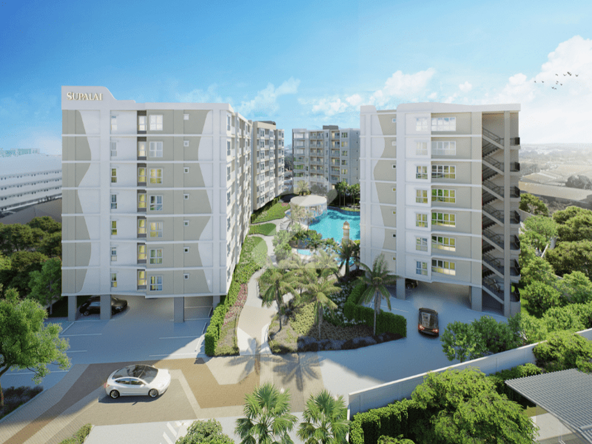 Фасад проекта Supalai Sense Pattaya, Паттайя