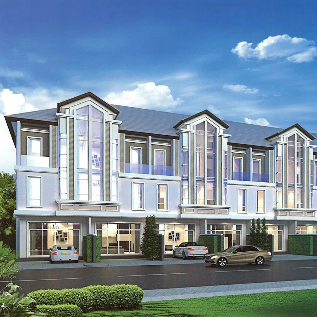 Shophouse exterior at The Park Land Sen Sok, Phnom Penh — 3