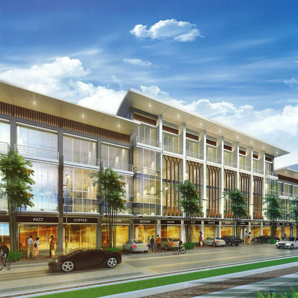 Shophouse exterior at The Park Land Sen Sok, Phnom Penh — 5