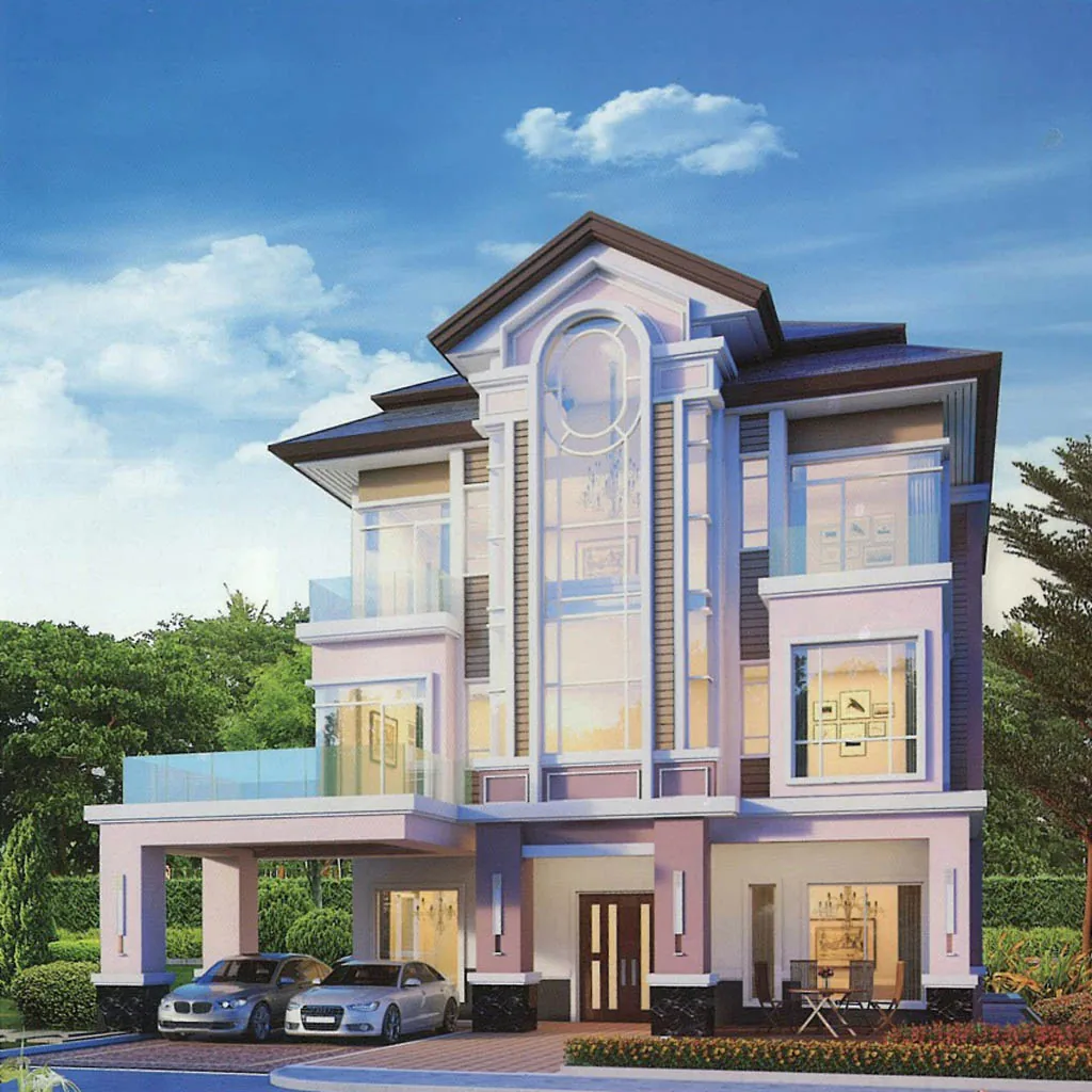 Shophouse exterior at The Park Land Sen Sok, Phnom Penh — 6