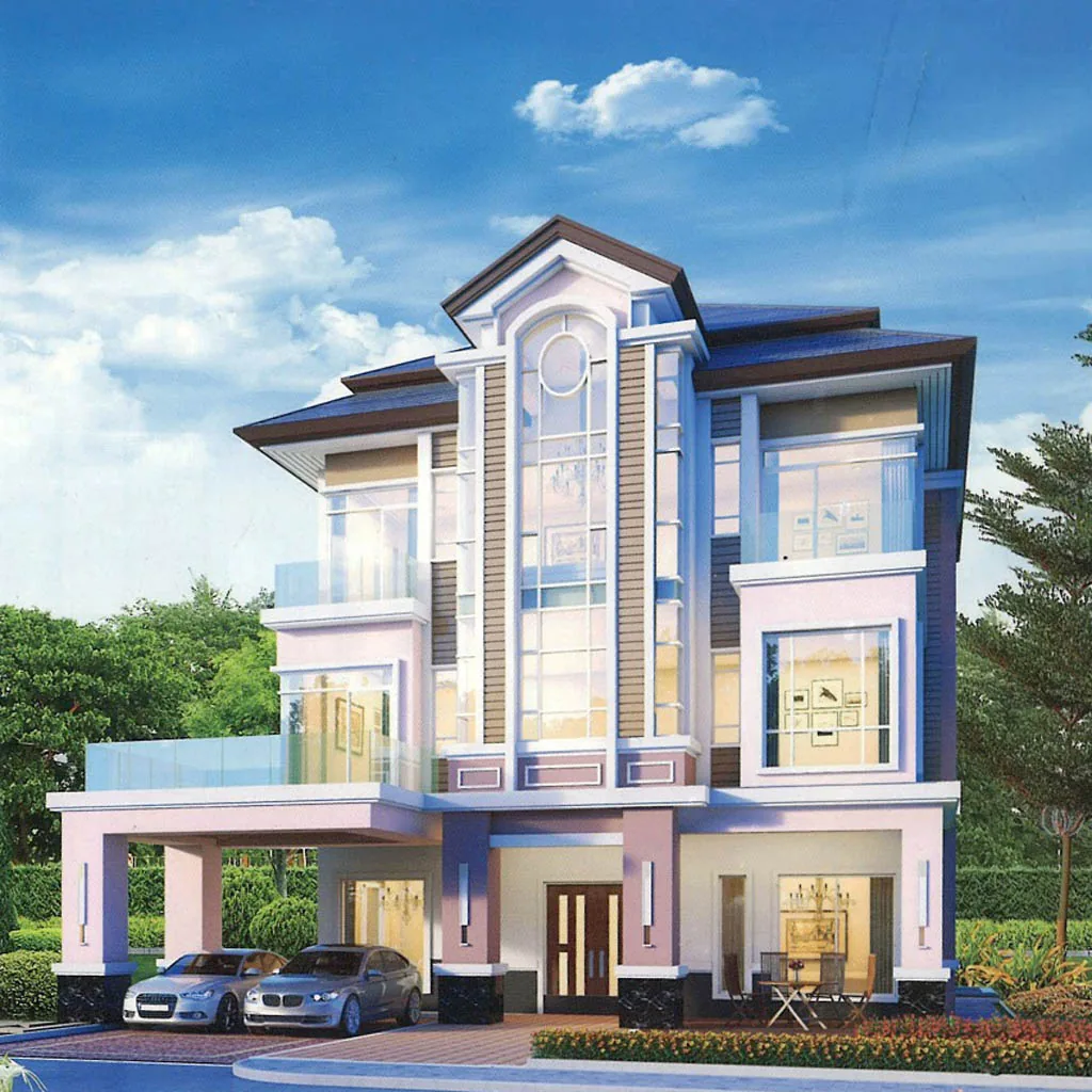 Shophouse exterior at The Park Land Sen Sok, Phnom Penh — 7