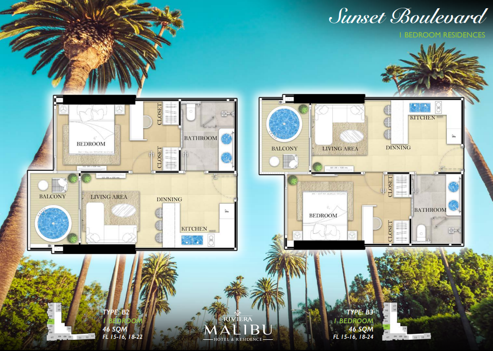 The Riviera Malibu Residences, Pattaya — 55