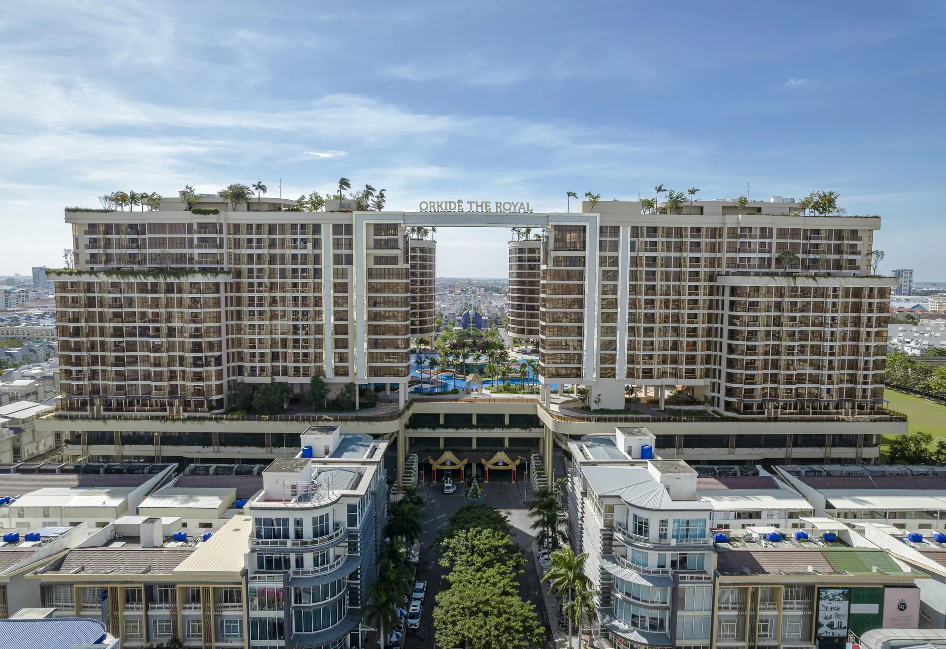 Orkidē The Royal Condominium, six residential towers on Street 2004 in Sen Sok, Phnom Penh