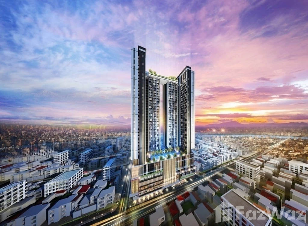The Skyline twin residential towers in 7 Makara, Phnom Penh
