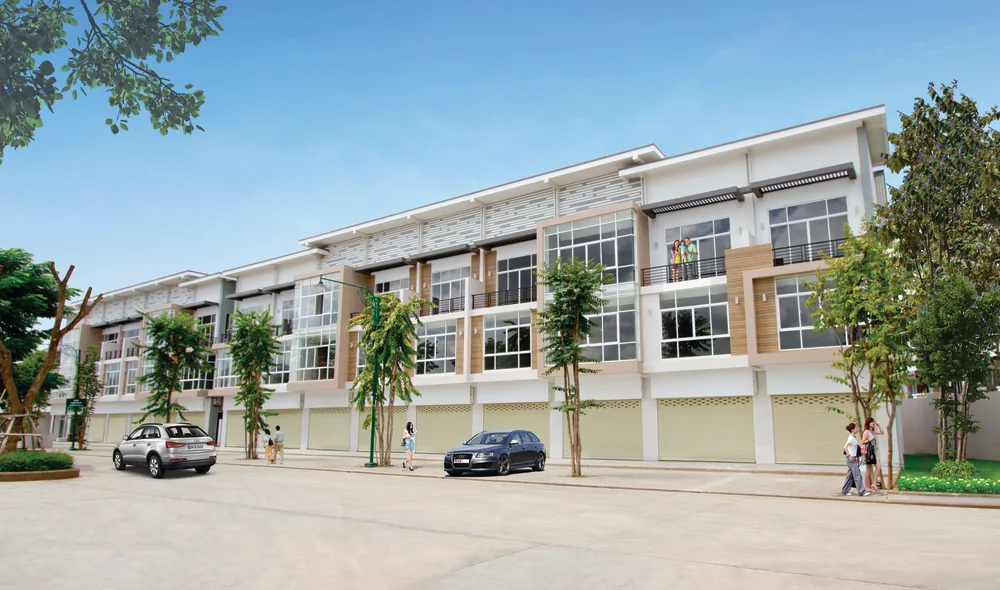 Completed shophouses at The Star Platinum Polaris II by Borey Peng Huoth, Chbar Ampov, Phnom Penh — 3