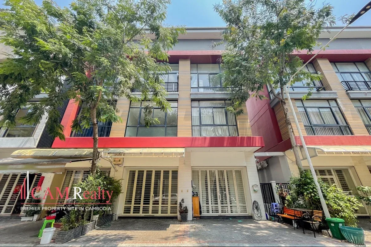 Completed shophouses at The Star Platinum Polaris II by Borey Peng Huoth, Chbar Ampov, Phnom Penh