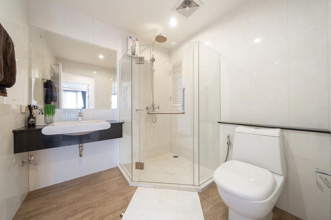 Bathroom interior at The Surawong