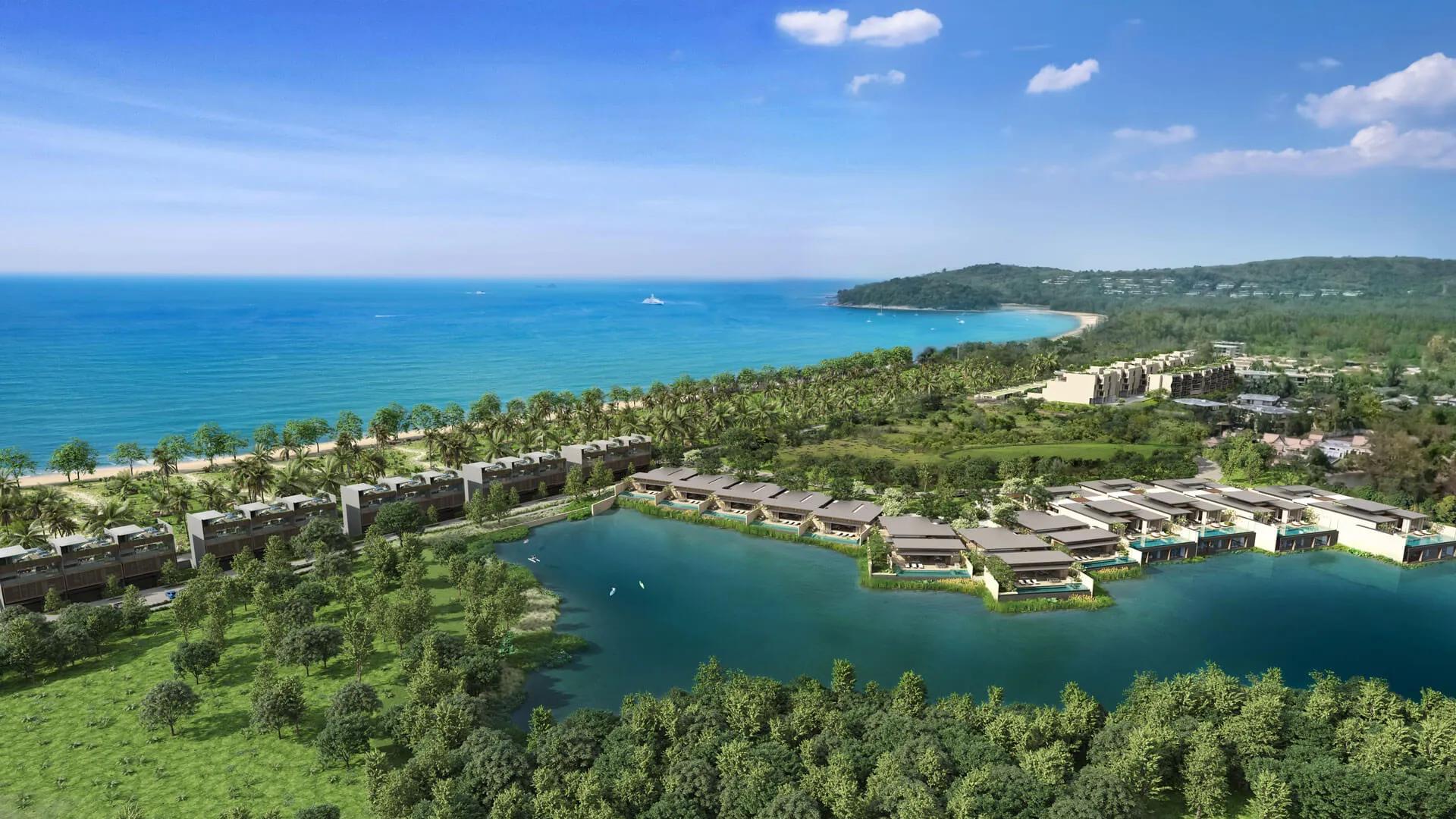 Вид с воздуха на Yara Residences at Banyan Tree Phuket, Пхукет
